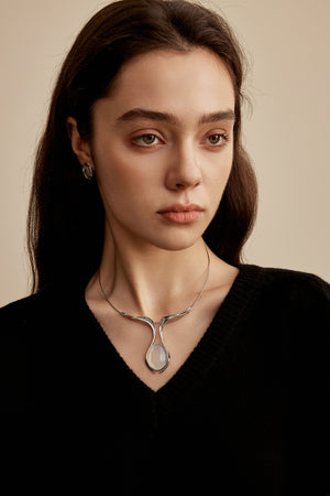 Embracing Moon Necklace