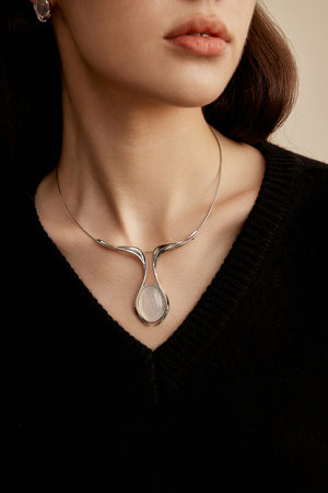 Embracing Moon Necklace