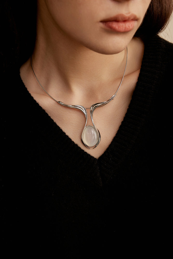 Embracing Moon Necklace