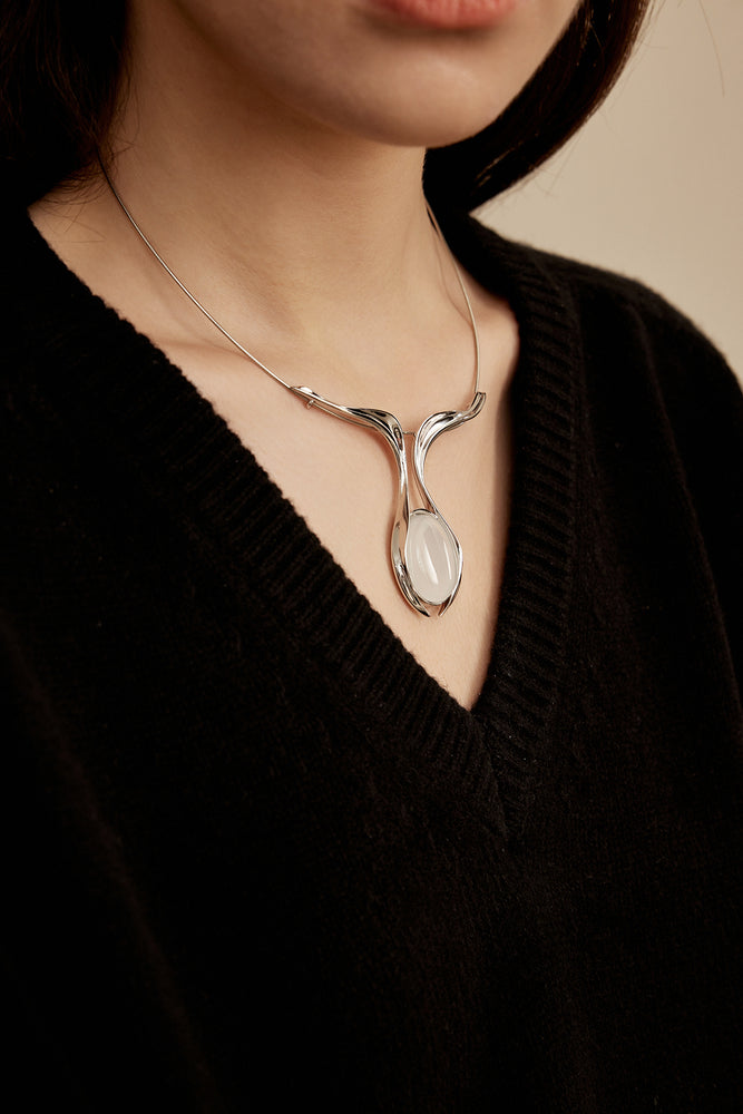 Embracing Moon Necklace