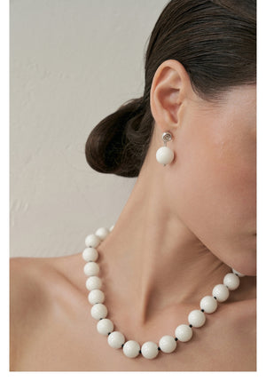 Shell-motif Drop Earrings
