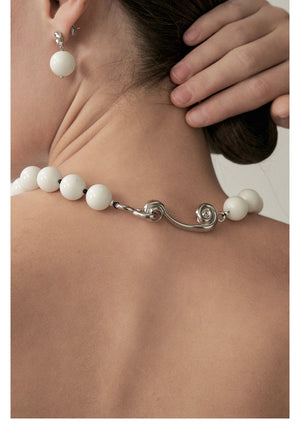 Shell-motif Drop Earrings