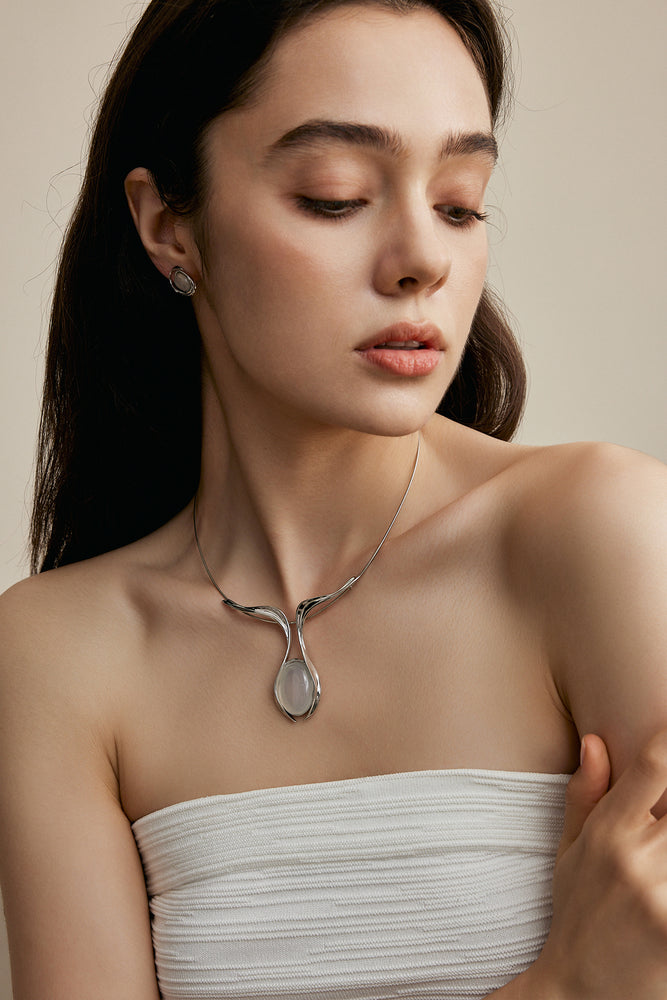 Embracing Moon Necklace