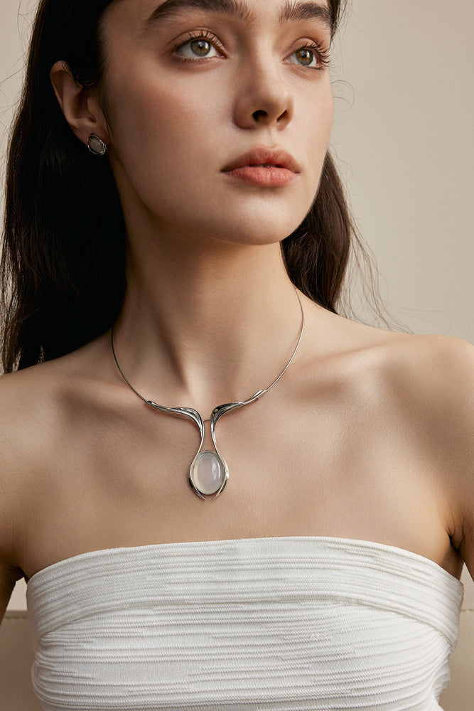 Embracing Moon Necklace