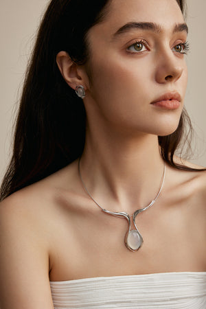 Embracing Moon Necklace