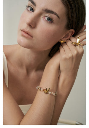 Butterfly Wing Beaded Bracelet