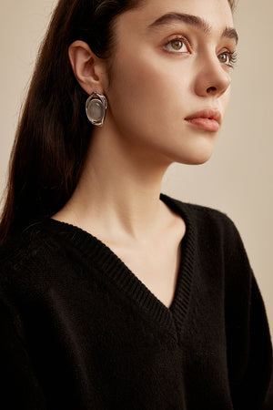 Embracing Moon Earring- Large&Small