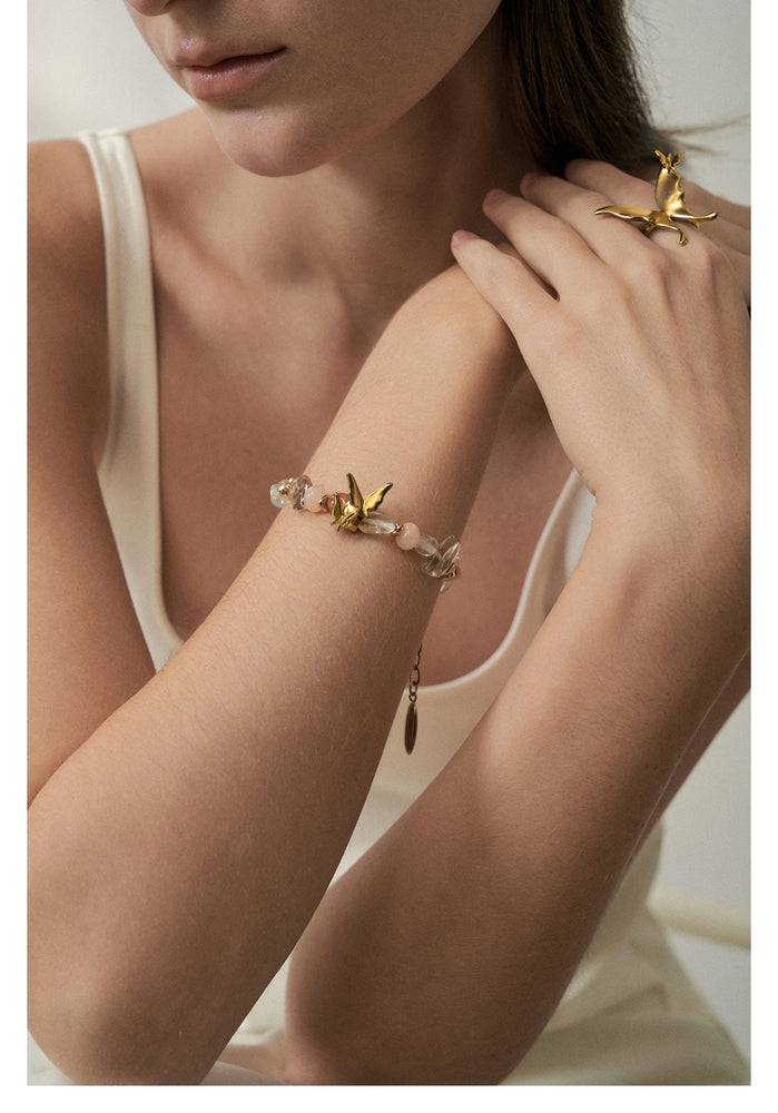Butterfly Wing Beaded Bracelet