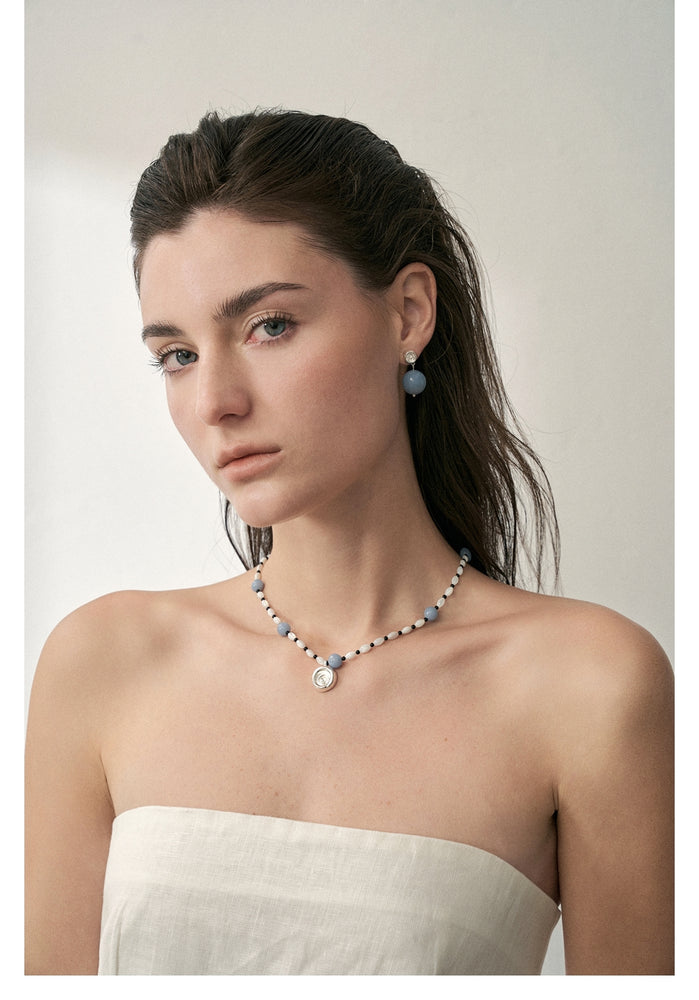 Shell-motif Drop Earrings