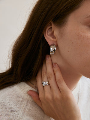 Diamond Rock Earrings