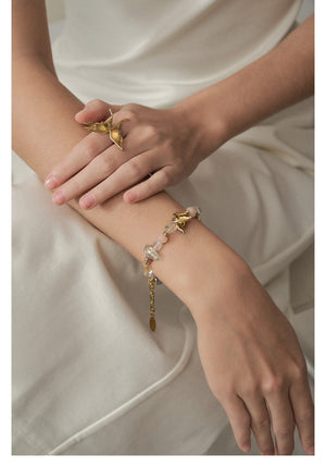 Butterfly Wing Beaded Bracelet