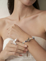 Butterfly Wing Beaded Bracelet