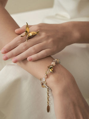 Butterfly Wing Beaded Bracelet