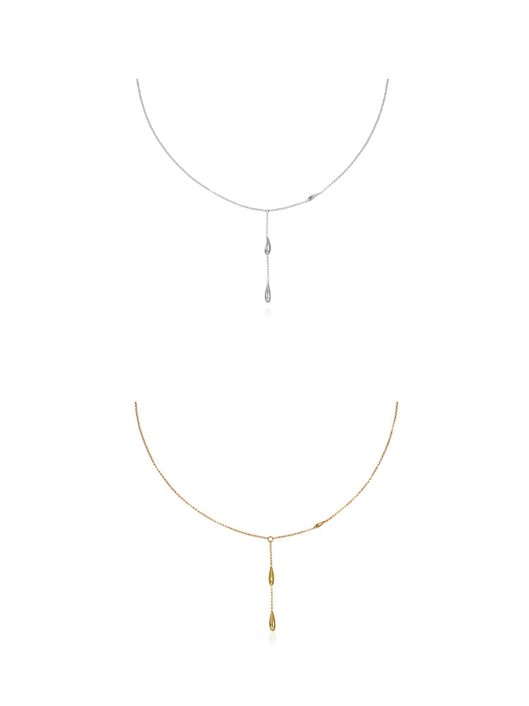 Waterdrop long necklace