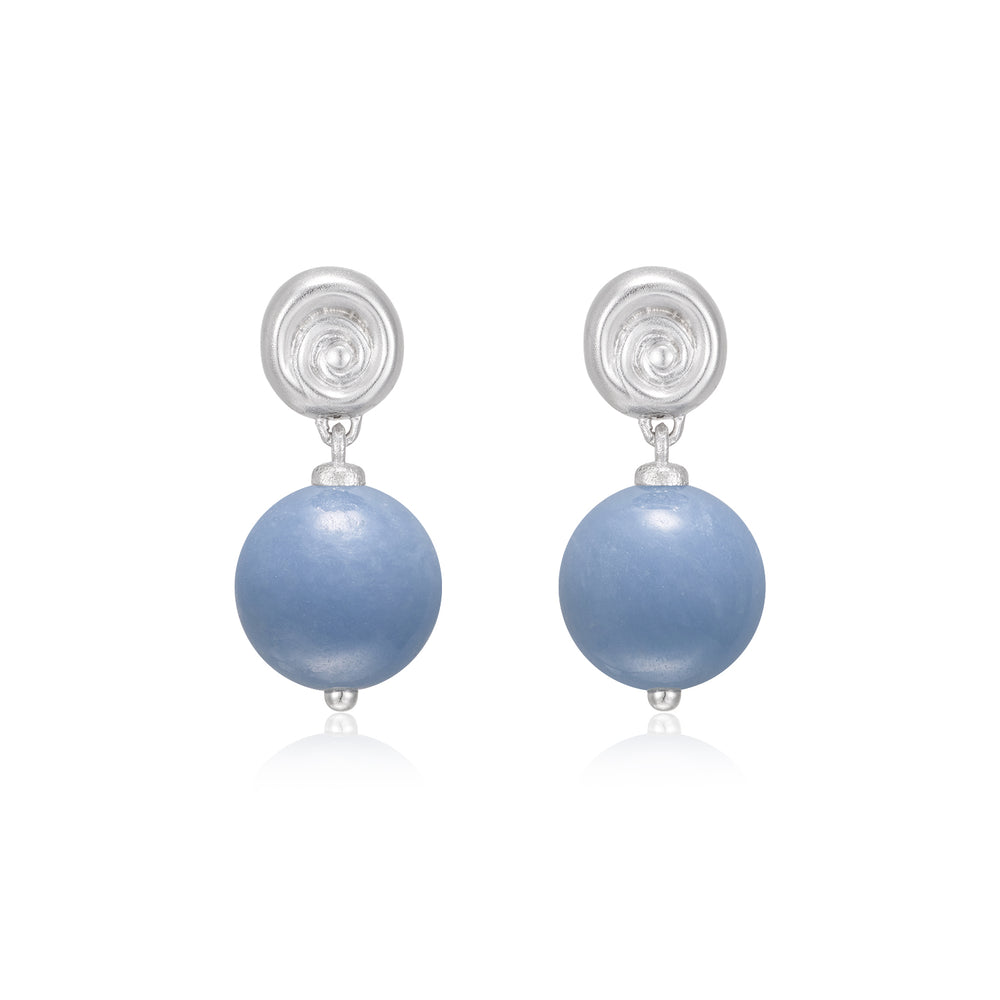 Shell-motif Drop Earrings
