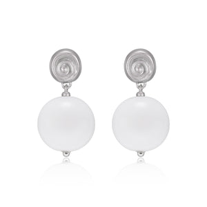 Shell-motif Drop Earrings