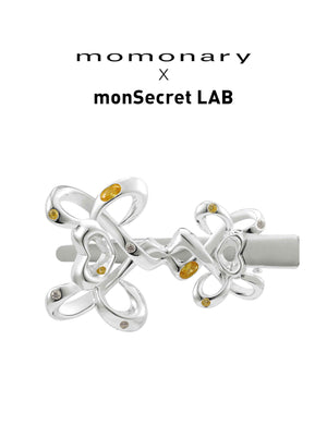 DOUBLE FLOWERS BOWKNOT CLIP