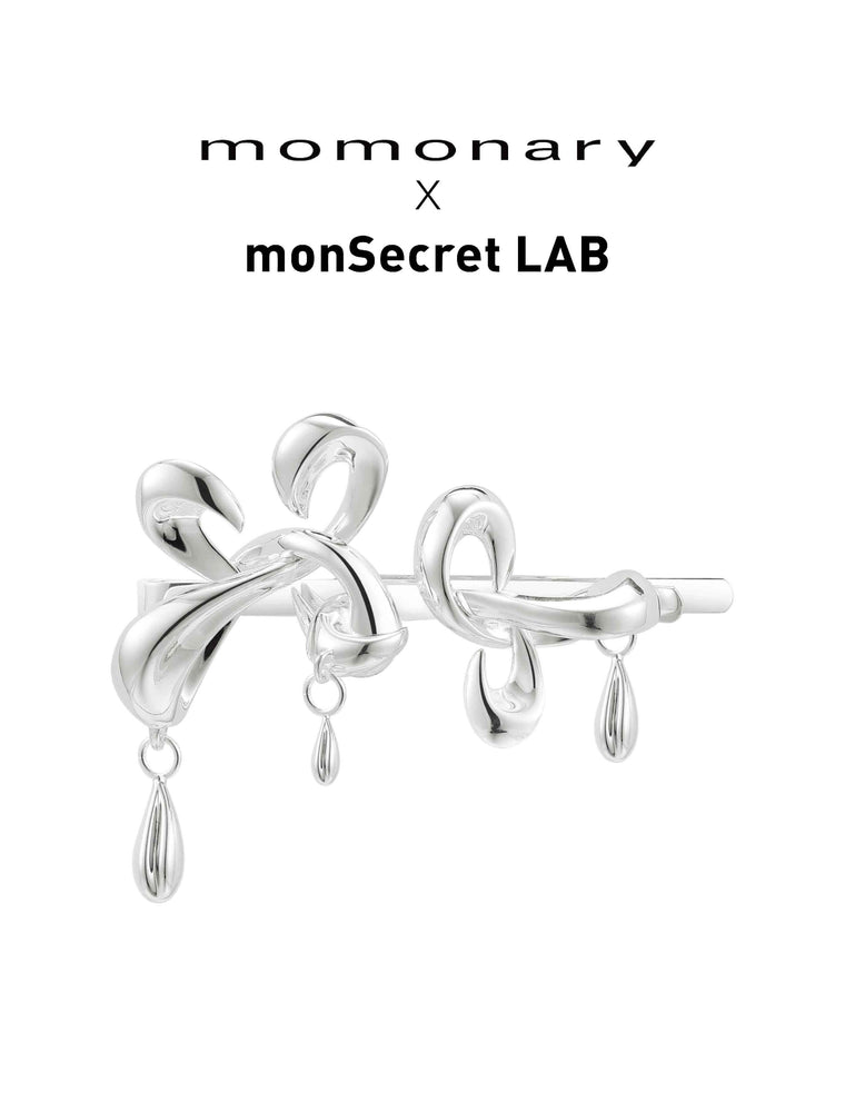 DOUBLE FLOWERS WITH WATER  DROP CLIP