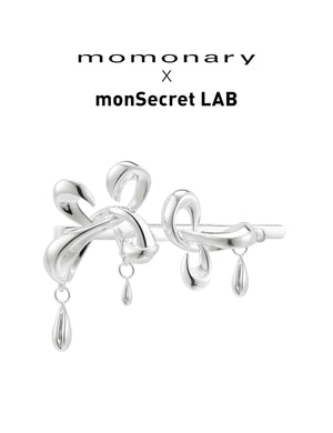 DOUBLE FLOWERS WITH WATER  DROP CLIP