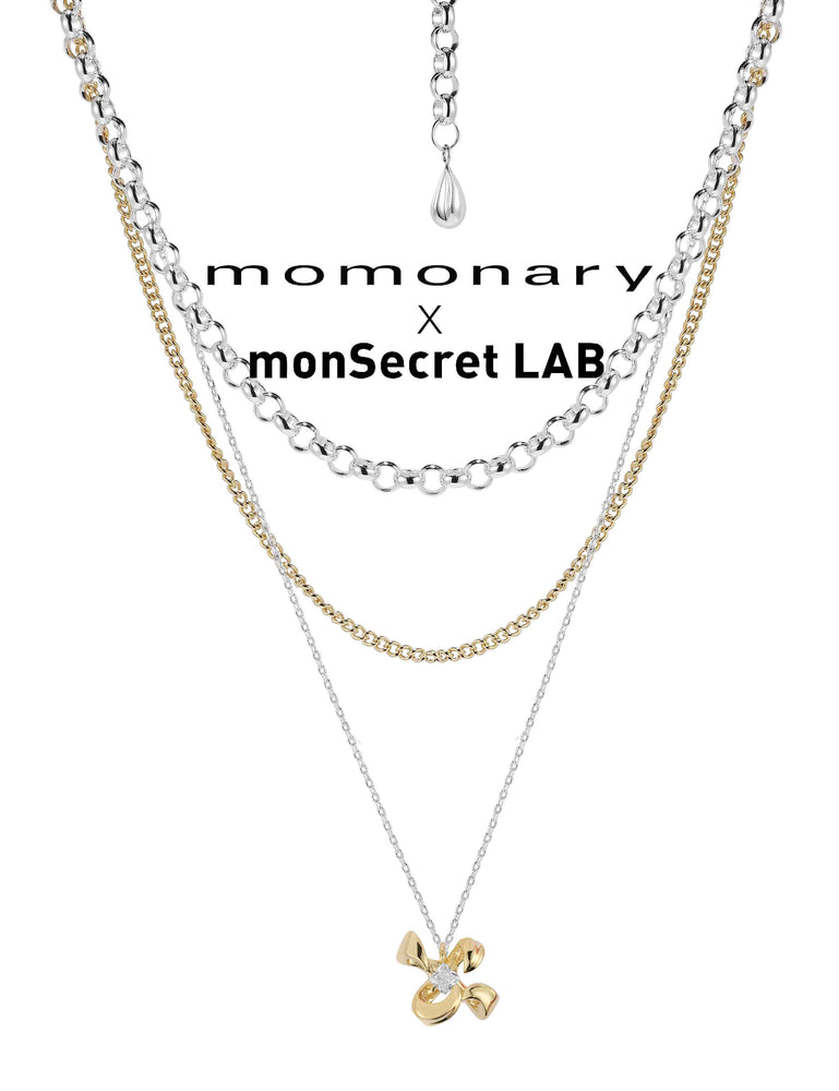 FOUR-CLAW FLOWER PENDANT LAYERED NECKLACE