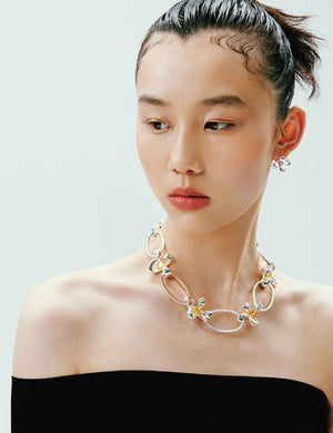 BLOSSOM TAG NECKLACE