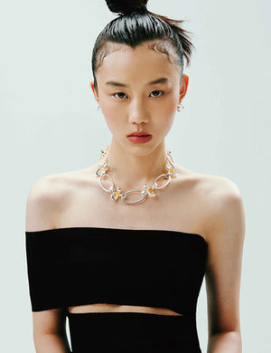 BLOSSOM TAG NECKLACE