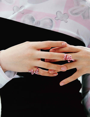 BRANCH AND FLOWER NAIL OR  JOINT RING （ONE SIDE）