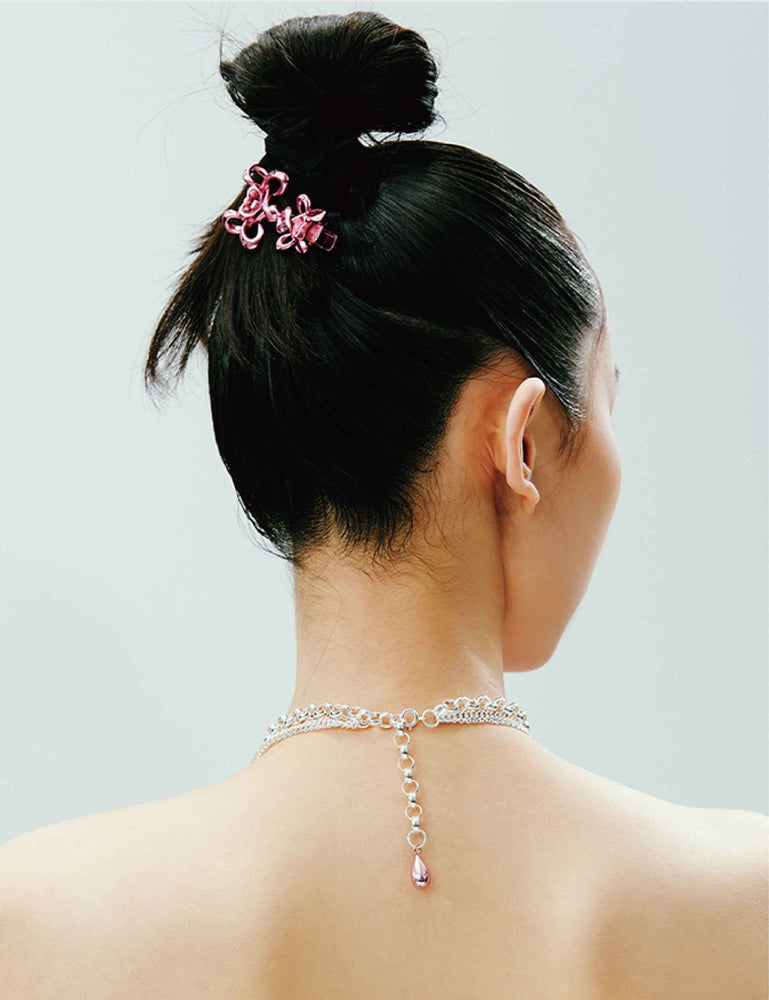 DOUBLE FLOWERS BOWKNOT CLIP