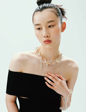 BLOSSOM TAG NECKLACE