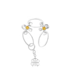 MULTI-LEVEL FLOWERS TAG BRACELET