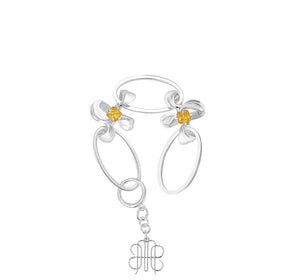 MULTI-LEVEL FLOWERS TAG BRACELET