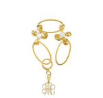 MULTI-LEVEL FLOWERS TAG BRACELET