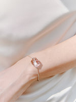 Pink Crystal Beaded  Bracelet