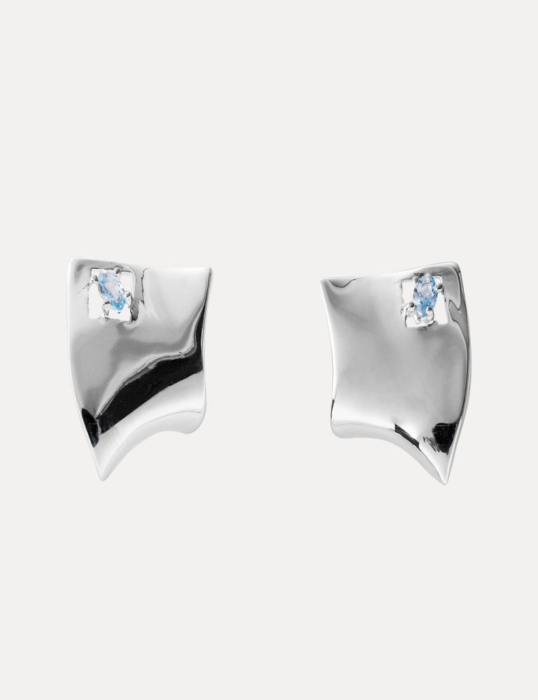 FLIPPED GEMSTONE EARRINGS