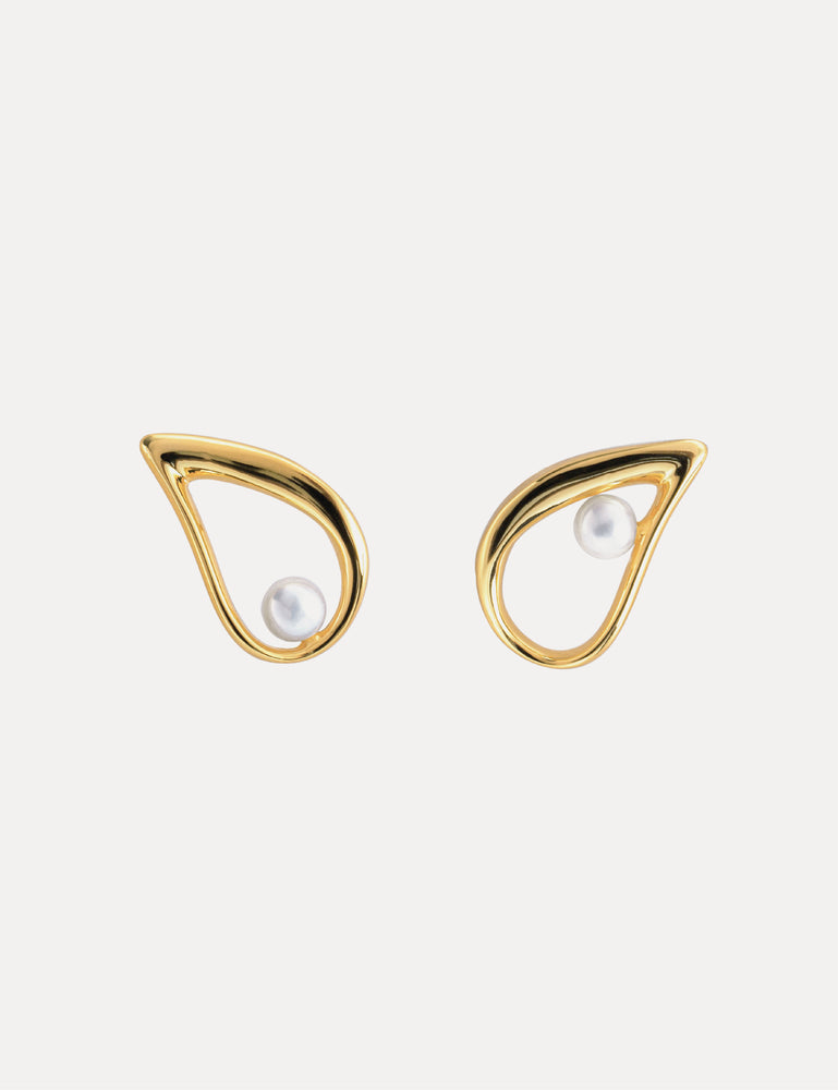 LEAF STUD EARRING