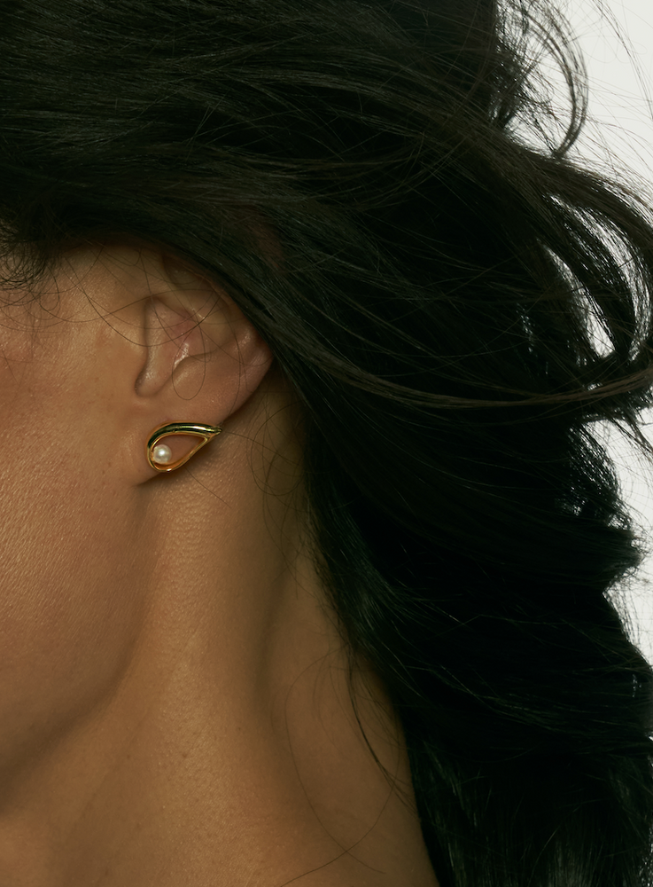 LEAF STUD EARRING