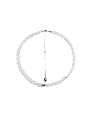 
            
                Load image into Gallery viewer, Recording Pearl Necklace with Rose Crystal
            
        