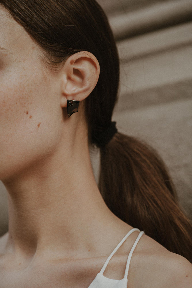 FLIPPED GEMSTONE EARRINGS